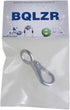 BQLZR Metal Keychains Keyring Key Chain Ring Holder Organizer Stainless Snap Hook for Home,Total Length 55mm (2.17inch) Suitable for Keychains, Ca...