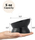 Elevated Cat Food Bowl, 5 Oz Ceramic Raised and Tilted Water Bowl, Anti Vomiting and Protect Pets' Spines Dishes for Small Dog, Fat Faced Cat, Kit...