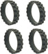 4 Pack Replacement Tires Compatible with iRobot Roomba j7, 500,600,700,800,900, e and i Series Models, Anti-Slip Wheel Tires Replacement, Great Ad...