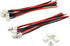 5 Pairs JST-XH 2.54mm 1S 2 Pin Balance Plug Lead Socket Male and Female Connector with 10cm Silicone Wire Cables for Woodland Just Plug Lights 3D ...