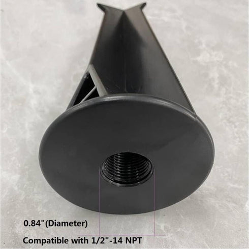 Ground Light Stake Spike 1/2" NPT Thread,for Outdoor Landscape Lighting Fixtures Ground Light Spikes Replacement Black Color 2-Pack...
