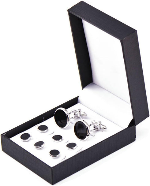 Zealmer 316L Stainless Steel Cufflinks Shirt Studs Business Wedding Gifts for Men...