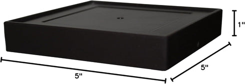 Classy Caps TRA45B Base Imperial Aluminum, 4.5" x 4.5", Black...