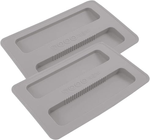 2 Pack Toaster Cover 2 Slice Toaster Cover Silicone Toaster Lid Bread Machine Cover Bread Maker Accessories (Grey)...
