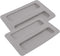 2 Pack Toaster Cover 2 Slice Toaster Cover Silicone Toaster Lid Bread Machine Cover Bread Maker Accessories (Grey)...