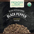 Frontier Co-op Organic Black Pepper (Medium Grind) 6.63oz...