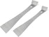 2-Piece Stainless Steel Mini Pry Bar Scraper Set, Ultra Sharp Trim Puller, Small Flat Pry Bar, Silver Prybar for Trim Removal Tool and baseboard r...