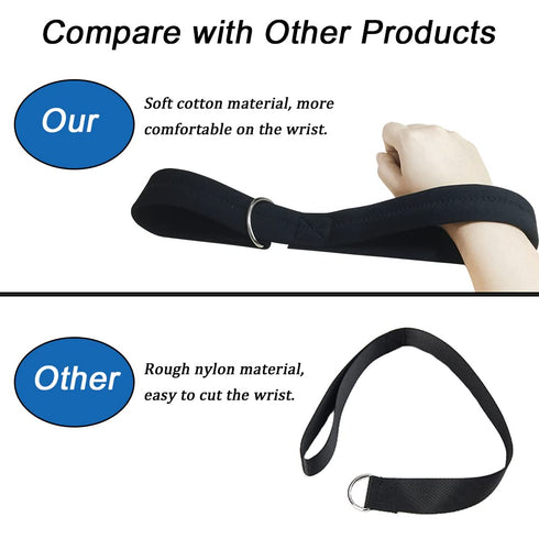 2 Pack Baby Stroller Safety Wrist Strap Adjustable Pram Wheelchair Hand Leash Black Retractable Adjustable Dog Leash Short Rope Safety Belt for Hi...
