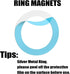 8PCS Universal Metal Rings Sticker, 3M Adhesive Phone Case Cover, Adapter Rings for Magnetic Wireles Phone Grip, Ultra Thin Car Charger Conversion...