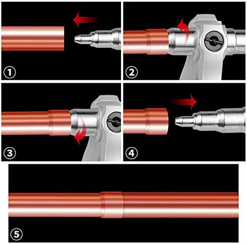 JoyTube Copper Pipe Tube Expander Tool manual Swaging hand tool Refrigeration Tube Expanding Tool kit 1/4” to 7/8”...