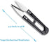 JINJIAN Thread Snips Sewing Scissors 4.9'', 6PCS Small Trimming Clippers U Shape Yarn Cutter for Embroidery Cross Stitch Sewing Craft Supplies(COL...