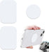 Phone Magnets for Back of Phone, Universal Metal Plates, 2 Rectangular and 2 Round with Adhesive, car Phone Magnets (White)......