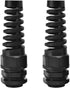 Strain Relief Cord Connector, CGELE 2 Pack NPT 3/4" Waterproof Cable Gland Cord Grip Spiral Adjustable Connector Strain Relief Cord Connectors Joi...