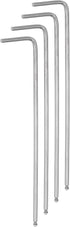4pcs Ball End Hex Key Wrench 2mm L-Shape Extra Long Arm Hexagon Metric Wrenches Chrome Vanadium Steel Repairing Tool for Home Repair...