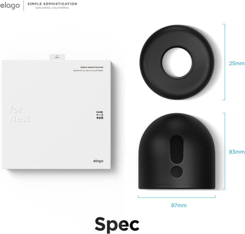 elago Silicone Cover Compatible with Google Nest Cam Outdoor or Indoor (Battery) - Magnetic Mount Cover Included, All Weather Protection, Easy Ins...