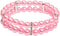 2 Rows Pearls Pet Dog Necklace Collar Bling Accessories Charm Pet Puppy Jewelry Puppy Chihuahua Yorkie Handmade Adjustable (Pink, Extra Small)...