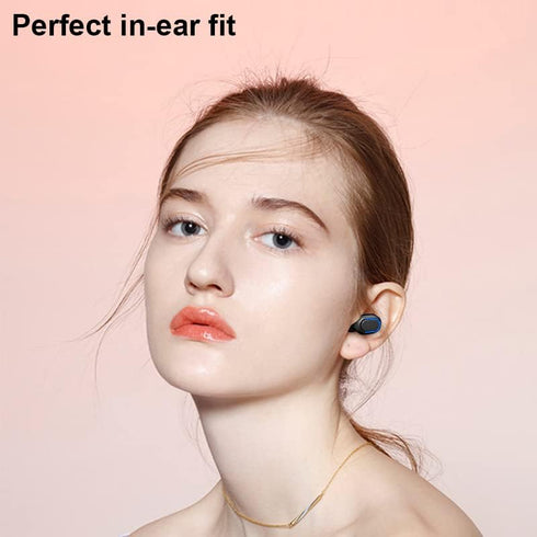 Acuvar Fully Wireless Bluetooth 5.0 Rechargeable iPX4 Water & Sweat Proof Earbud Headphones w Microphone, Touch Controls, Smart LCD Charging Case,...
