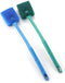 2 Pieces Aquarium Cleaning Brush Fish Tank Cleaning Brush Double-Sided Sponge Brush Long Handle Fish Tank Scrubber for Aquariums and Home(Blue, Gr...