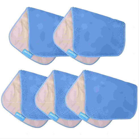 KEEPOW Microfiber Mop Cloth Refills Compatible with MR.SIGA Professional Microfiber Mop, Double Side use, Wet & Dry Mopping, Pack of 5...