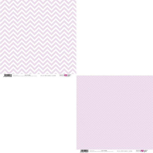 Papers For You - Mini Scrapbooking and Craft Paper Kit | " Lavender Essentials" Collection | Includes 25 Double Sided Papers with Different Design...