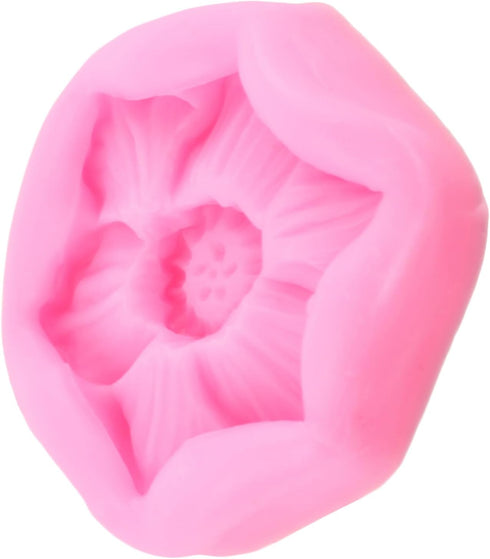 Flower Fondant Cake Molds Lotus Flower Silicone Mold For Cake Decorating Cupcake Topper Chocolate Candy Gum Paste Polymer Clay...