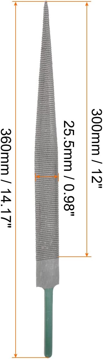 Hardwood File 12" High Carbon Hardened Steel Fine Teeth Woodworking Hand Rasp for Carving...