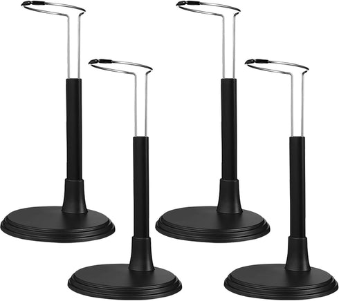 4pcs Doll Stand Black Doll Display Support 18 Inches Action Figure Stand Reusable Doll Support Stand Dollhouse Furniture Vertical Doll Stand Suppl...