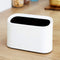 AYADA Tiny, Desk Mini Trash Can, Trash Bin, Waste Basket 1.5 L Desktop, Countertop, Makeup Tabletop Trash Can Little Cute Plastic (White)...