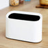 AYADA Tiny, Desk Mini Trash Can, Trash Bin, Waste Basket 1.5 L Desktop, Countertop, Makeup Tabletop Trash Can Little Cute Plastic (White)...