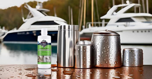 Heavy-Duty Industrial Use Rust Stain Remover for Metal Surfaces Including Stainless Steel. Metal Cleaner Gel Needs No Scrubbing, Simply Apply and ...