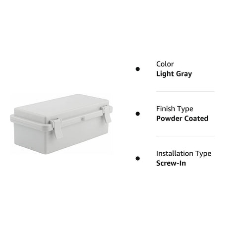 Sunnyglade ABS Plastic Dustproof Waterproof IP65 Junction Box Universal Durable Electrical Project Enclosure with Lock (3.9"x7.9"x2.8")...