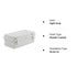 Sunnyglade ABS Plastic Dustproof Waterproof IP65 Junction Box Universal Durable Electrical Project Enclosure with Lock (3.9"x7.9"x2.8")...