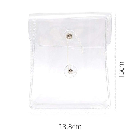 Washi Masking Tapes Multi Organizer Pouch, Minimalist Transparent Large-Capacity Visible Portable Storage Bag for Stationery Stickers Travel Small...