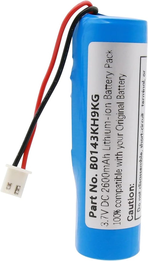 Voice Amplifier Replacement Battery B0143KH9KG 3.7V 2600mAh Rechargeable Lithium-ion Battery, with XH2.54mm Connector...