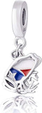 Puerto Rico Map Flag Pendant, Frog Pendant, Animal Enamel Charm - 925 Sterling Silver Fit European Bracelet & Necklace...