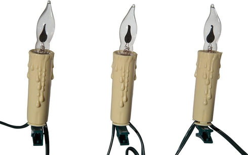 Kurt Adler 7-Light Flicker Flame Candle Light Set...