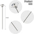 100 Pcs Boutonniere Pins, 2.1 Inch Bouquet Pins Floral Diamond Rhinestones Crystal Head Pins, Straight Head Pins for Wedding Bouquet Flower DIY Su...