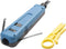 Punch Down Tool with 110/88 Blade & Network Wire Stripper, Multifunction Hook Tool for Telephone Impact Terminal Insertion and cat6a/cat6/cat5e/ca...