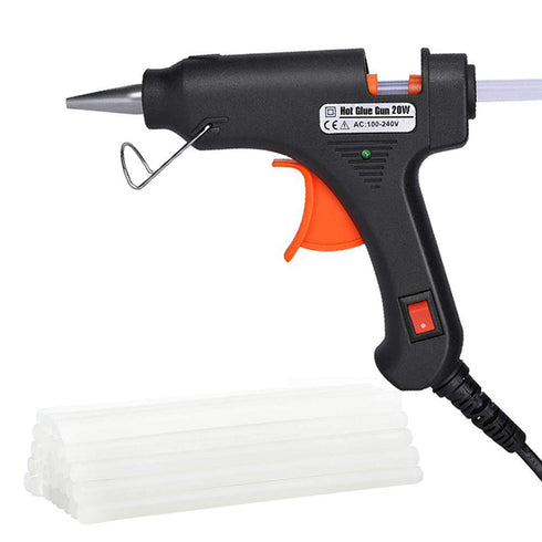 Hot Glue Gun, Upgraded 20W High Temp Mini Hot Melt Glue Gun Kit with 50pcs Glue Sticks(4.0'' x 0.27") for DIY Projects, Arts and Crafts, Home Quic...