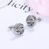Amy & Annette Artisan Stud Earrings - Sterling Silver Stud Earrings for Women - Great Gift Idea for Every Occasion - Size (8mm Diameter)...