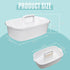 Cleaning Supplies Caddy, Household Tool Organizer with Handle, Portable Plastic Bucket for Shower Essentials Storage, White...
