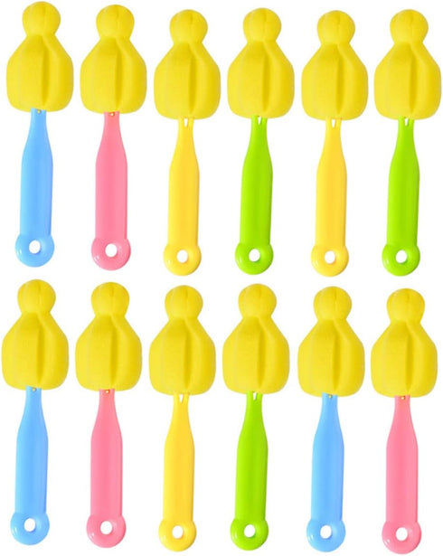 Set Pacifier Bottle Brush Bottle Brush Pacifier Cleaning Supplies Bottle Cleaner Brush Milk Bottle Cleaning Brush Tumbler Cup Brush Sponge Glass...