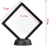 Set of 10 Pcs Black Diamond Shape Display 3D Floating Frame Display Holder Stands ?Medallions, Jewelry?Challenge Coin?2.75 x 2.75 x 0.75 inches...