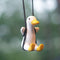 Duck Car Hanging Ornament, Cute Hanging Accessories for Rear View Mirror, Swinging Duck Pendant...
