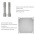MAKERELE Outside Electrical Box Waterproof Grey 3.74”2.56”2.17” (956555mm) IP67 Small Project ABS Plastic Case with 2 NPT 1/4” Glands...