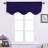 NICETOWN Blackout Curtain Valance Tier - Small 52 inches by 18 inches Scalloped Rod Pocket Window Curtain Valance for Cafe/Boys Bedroom/Bathroom/B...
