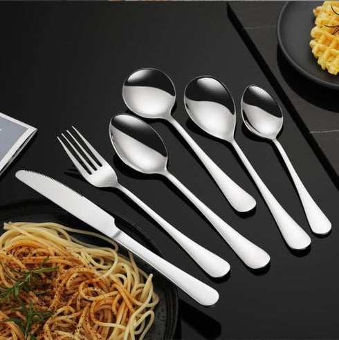Stainless Steel Cooking Utensils, Kitchen Tools with Utensil Holder Non-Stick and Heat Resistant,Dishwasher Safe, Easy to Clean (Pointed spoon 2)...
