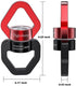 Swivel Hook for Swing,Aluminium Alloy 35KN, Swing Swivel Hanger for Tree Swing, Aerial Dance, Children’s Swing, Hanging Hammock Outdoor Indoor(Bla...