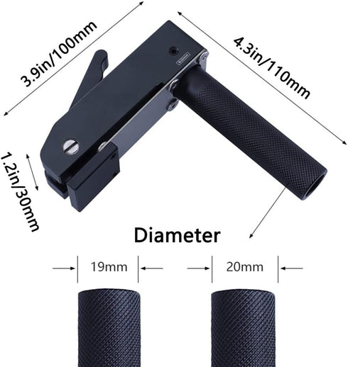Woodworking Hold Clamp Workbench Clamp Fast Hold Adjustable Press Clips for 3/4" dog hole(19/20MM) (20mm)...