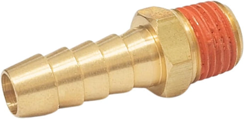 2 Pack Brass Air Hose Barb Fittings Adapter Set - 3/8" Barb to 1/4" NPT Male Pipe, Air Hose Repair Kit Connectors with Sealant...